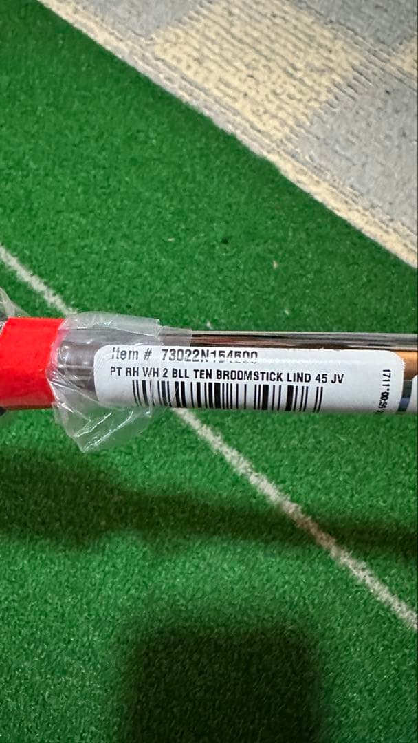新品 45㌅ODYSSEY 2-BALL TEN BROOMSTICK 長尺パタ