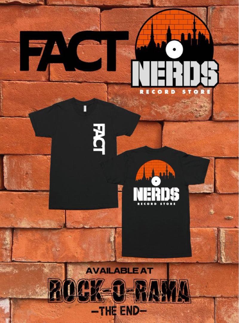 fact Tシャツ NERDS RECORD STORE コラボXXL オーラマ