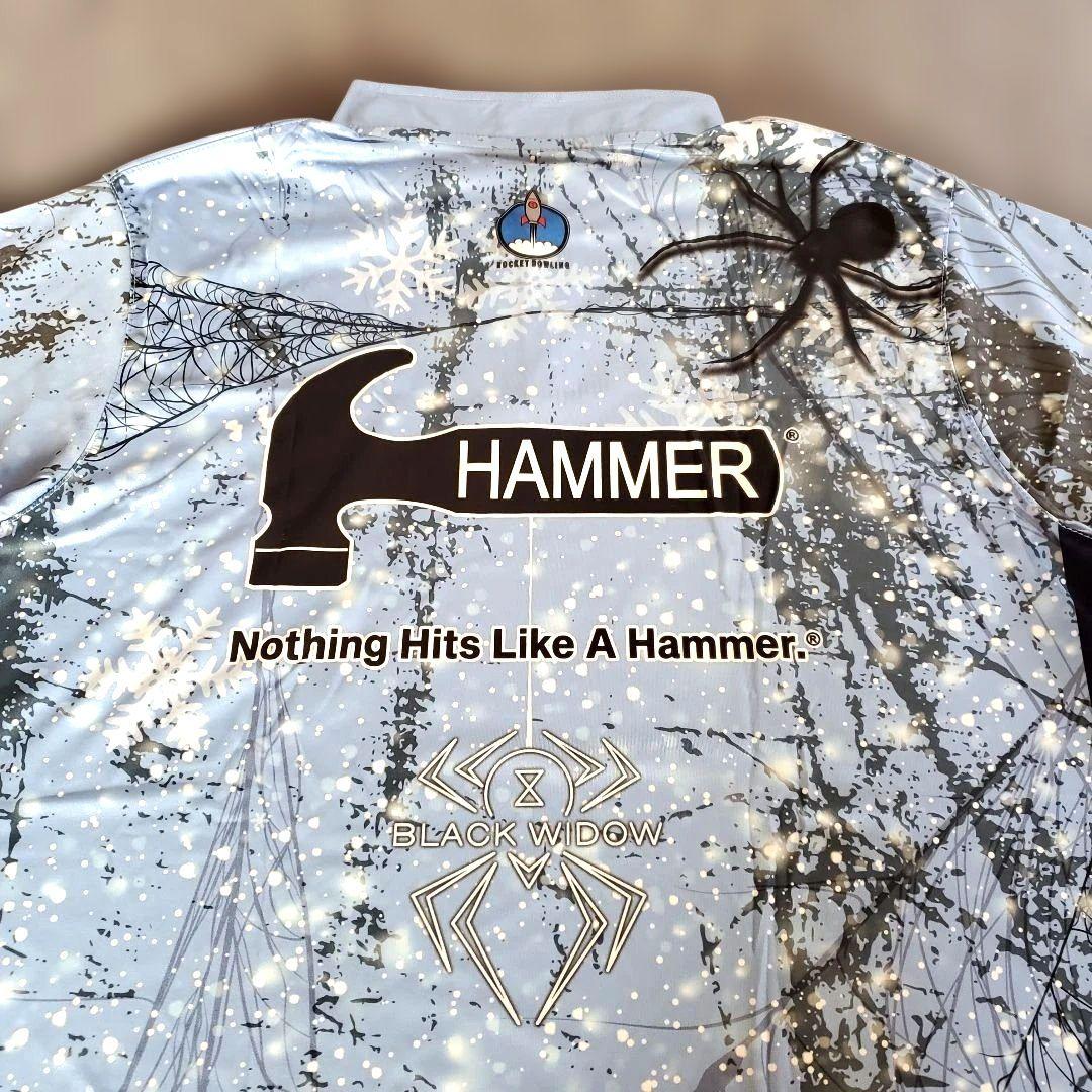 新品✨ブラックウィドー　ハンマー【3L】ブルー　蜘蛛　雪　ボウリングウェア