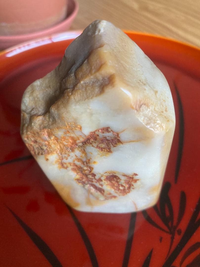 印材石　中国浙江昌化産　　山形田黄石