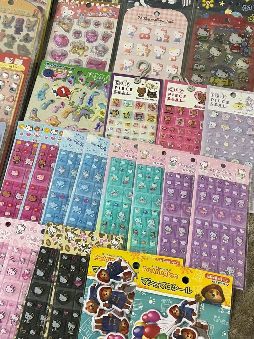 ボンボンドロップ コットンパフィ タイルシール おはじきシール まとめ売り 正規