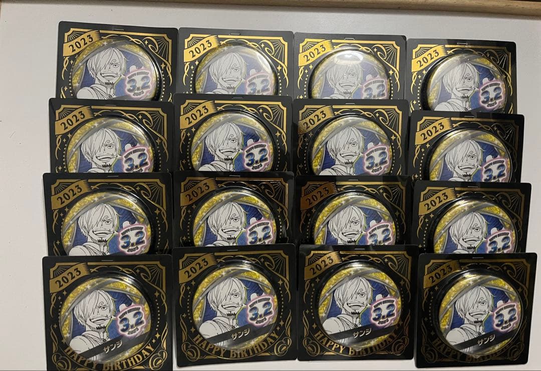 ONEPIECE ワンピース サンジ バースデー缶バッジ20個