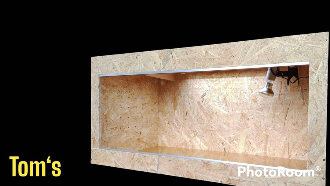 爬虫類ケージ 75×45×40 キャップ②ストッパー付属　付け木移設右　全コ