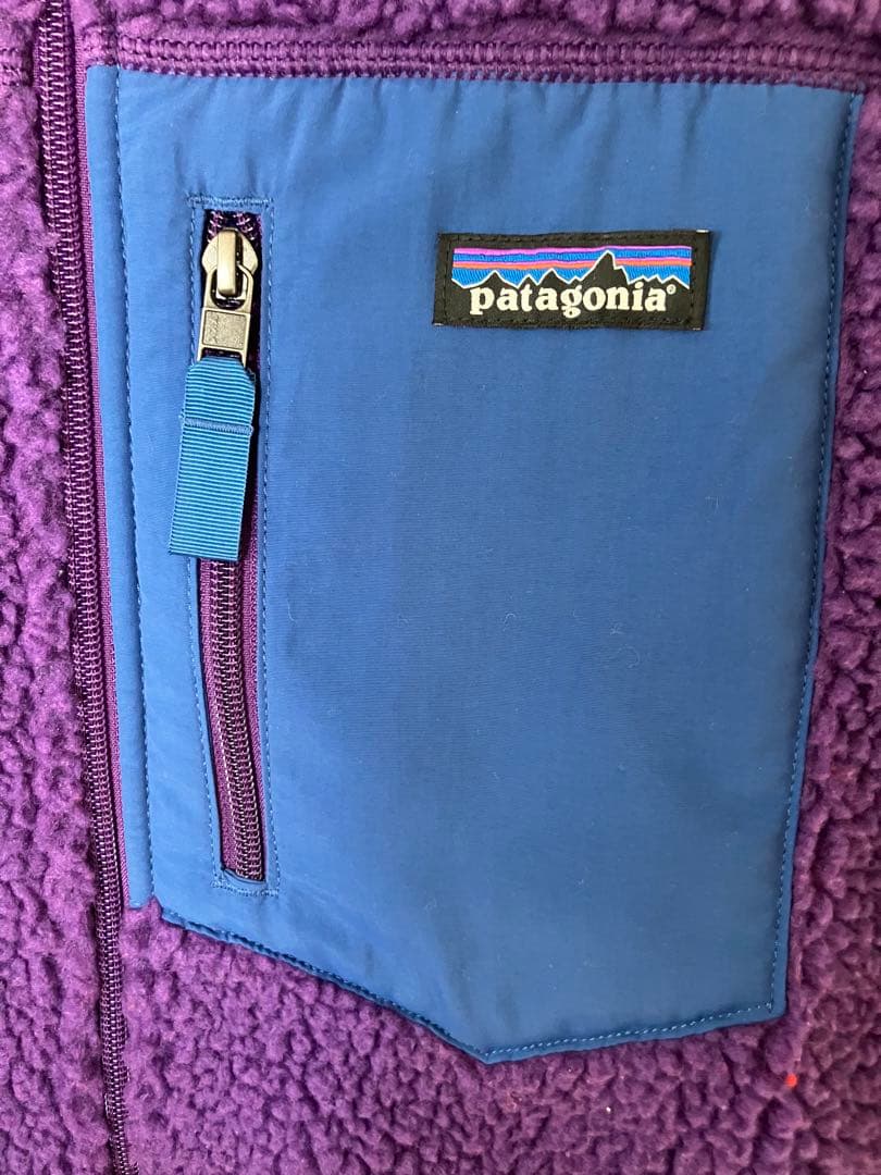 patagonia 紫色 ベスト Lサイズ　レトロX