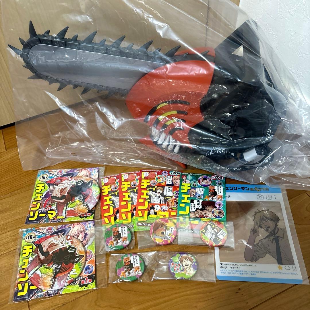 チェンソーマン レゼ篇 ヘッド型ポップコーンボックス 缶バッジ バケツ デンジ