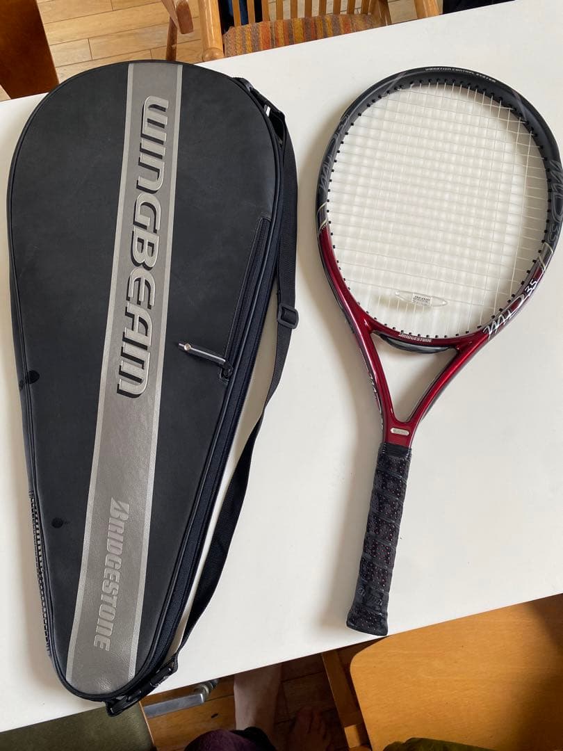 未使用 テニスラケット ブリヂストン ウィングビーム MD 35 ケース付き