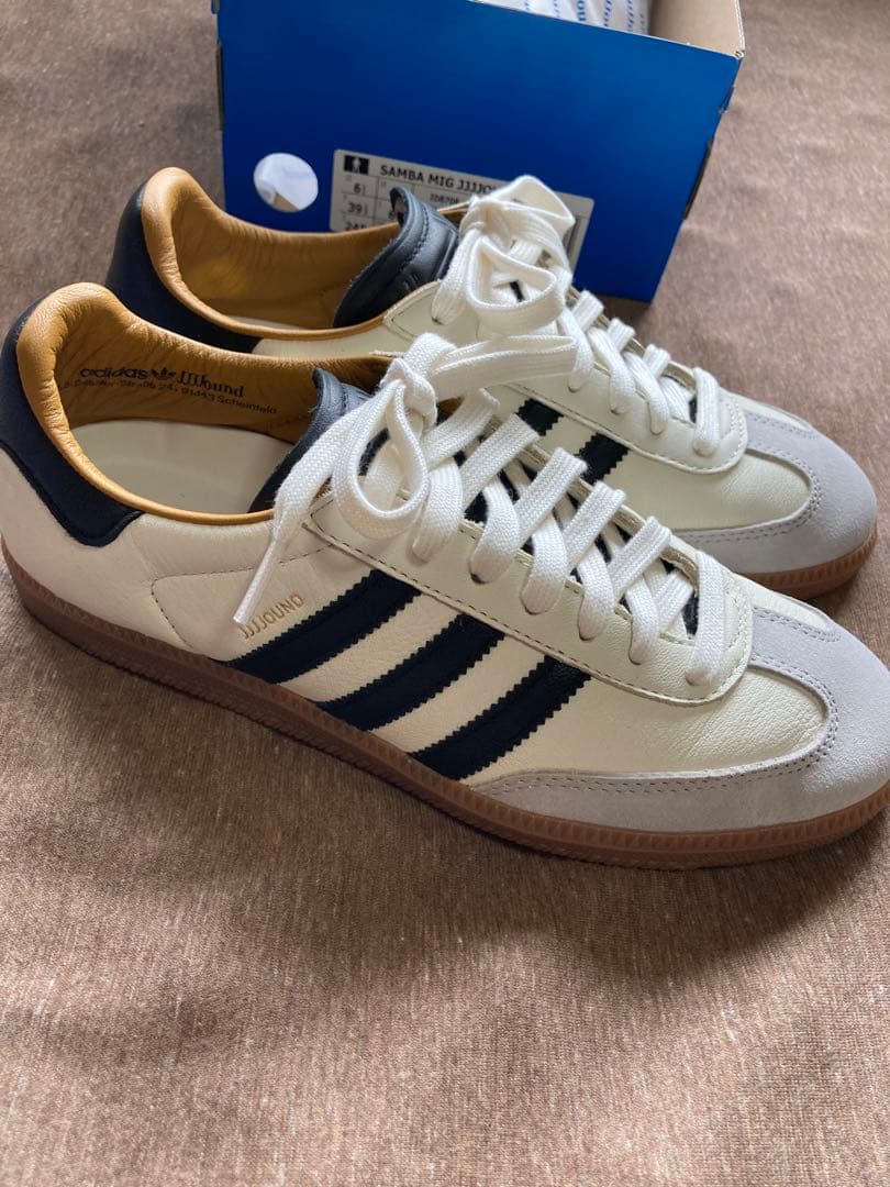 シューズ JJJJound adidasSambaOGOffWhiteCore Black