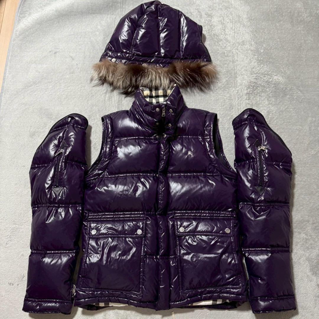BURBERRY BLACK LABELダウンジャケット 3way y2k