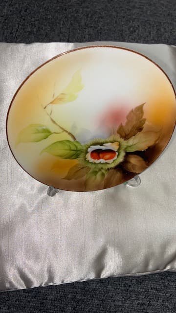 オールドNORITAKE陶磁器の葉と果実の皿