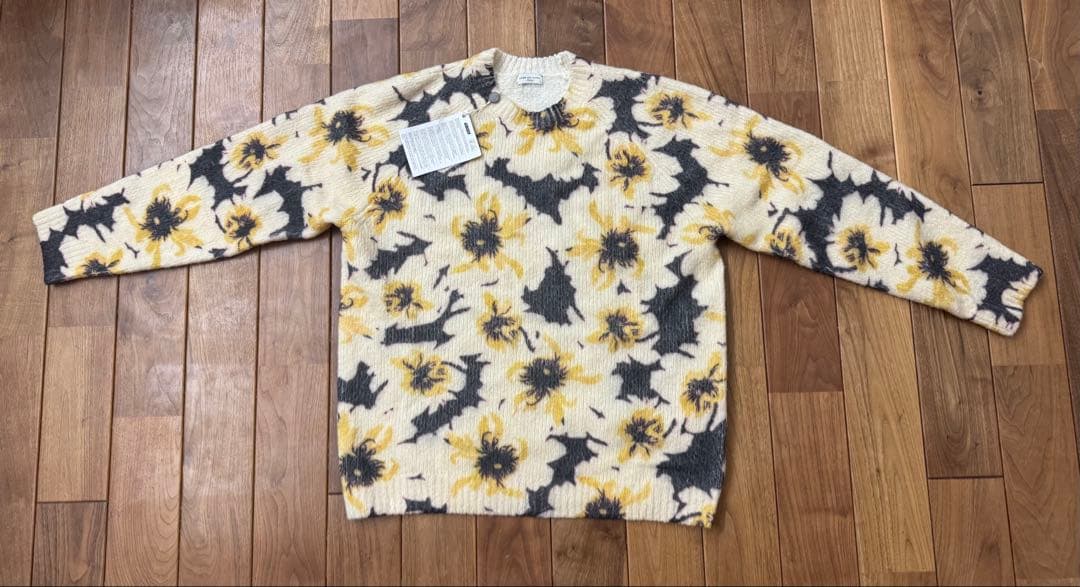 DRIESVANNOTEN フラワーパターン ニットセーター M