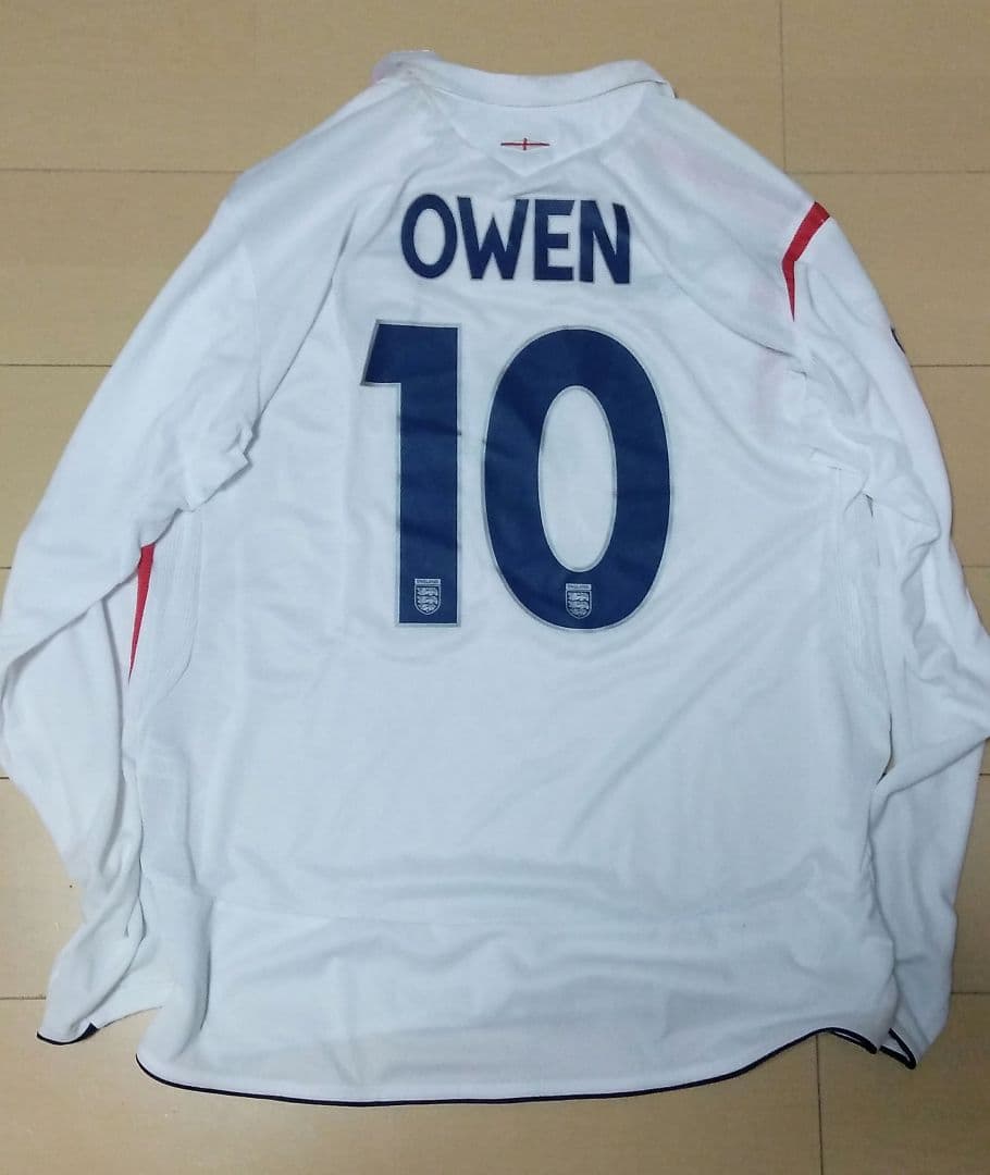 イングランド代表　レプリカユニフォーム　オーウェン　マーキング