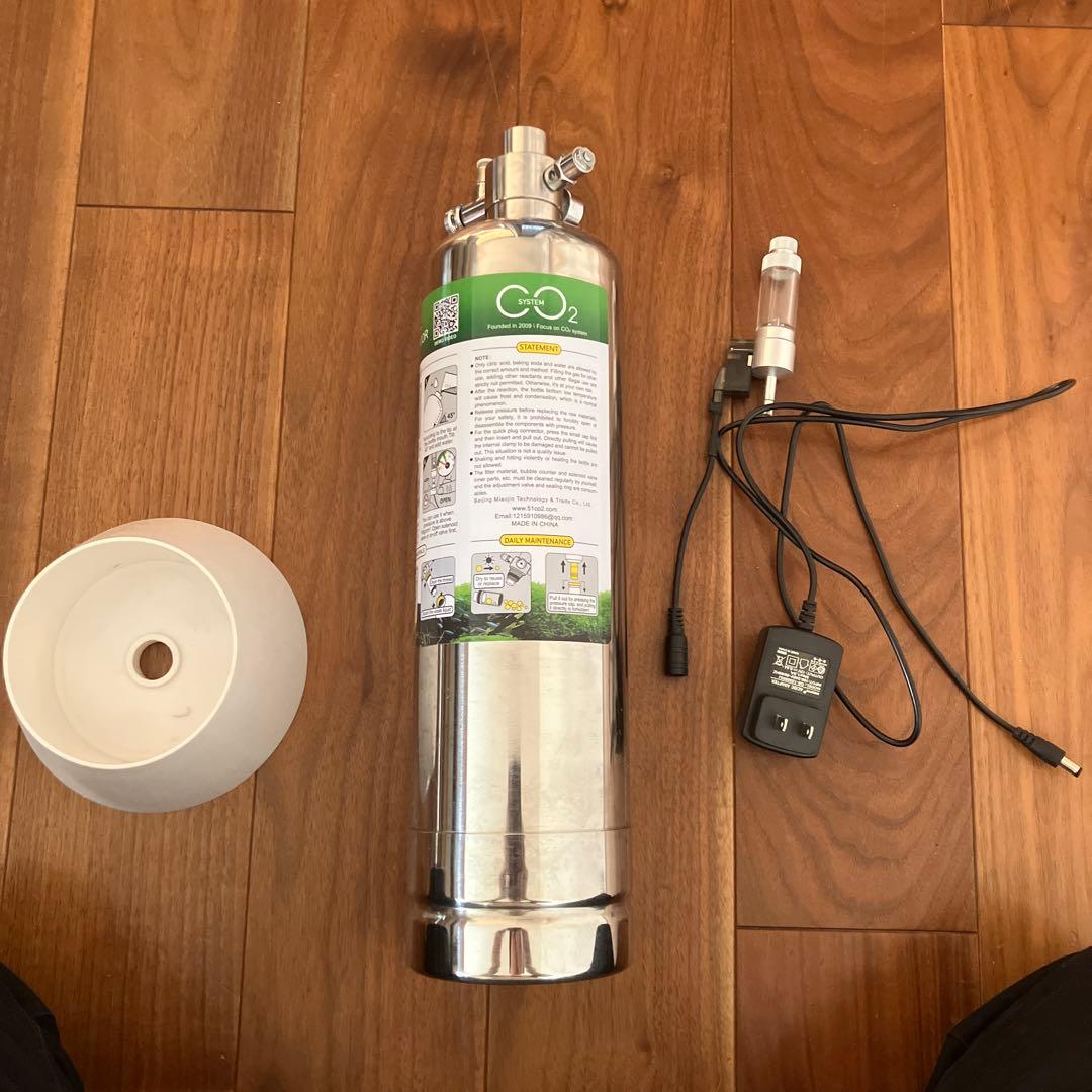 化学反応式CO2添加システム 水草育成用 CO2ジェネレータ　ステンレス製