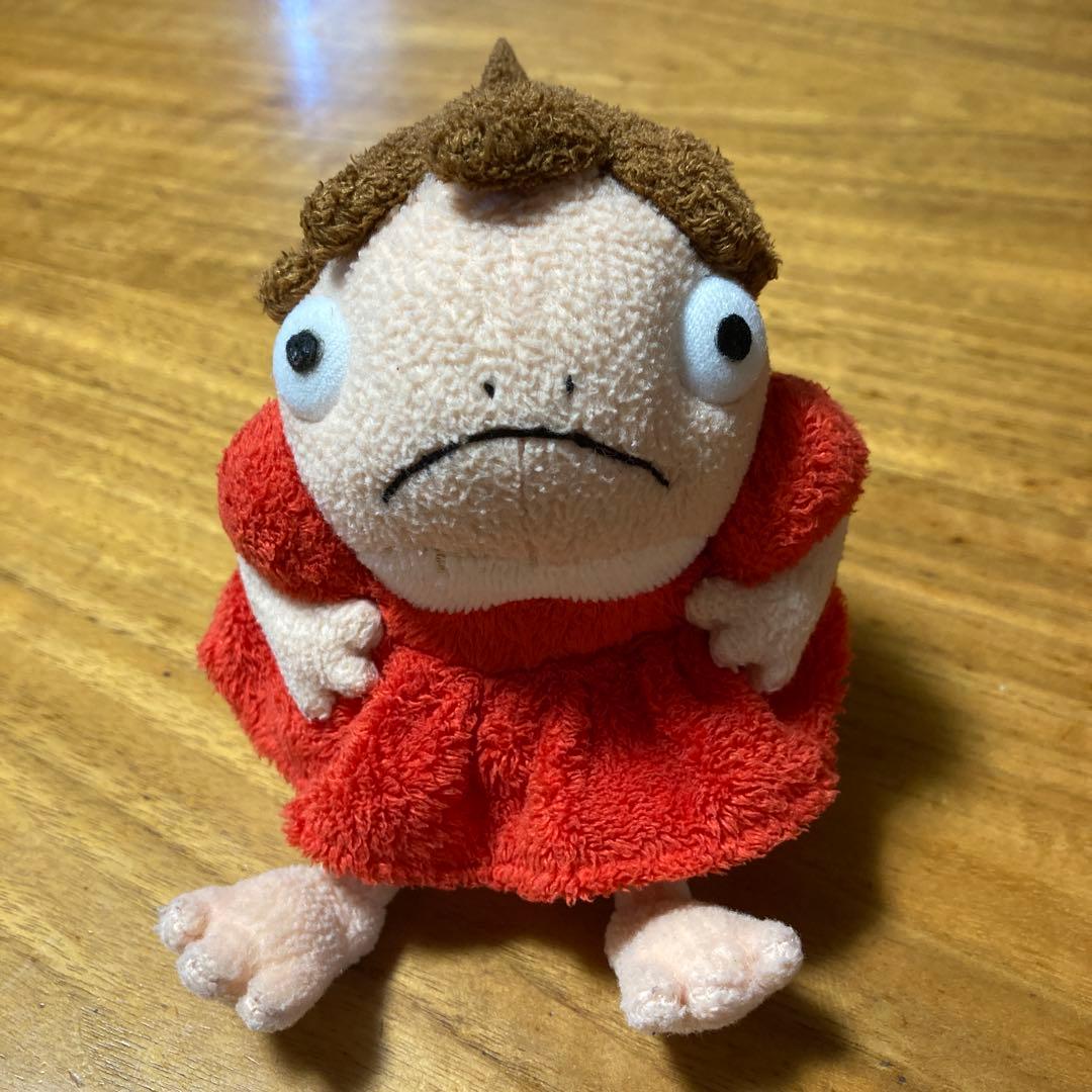 ジブリ ポニョ 半魚人 ぬいぐるみ マスコット レア レトロ 宮崎駿