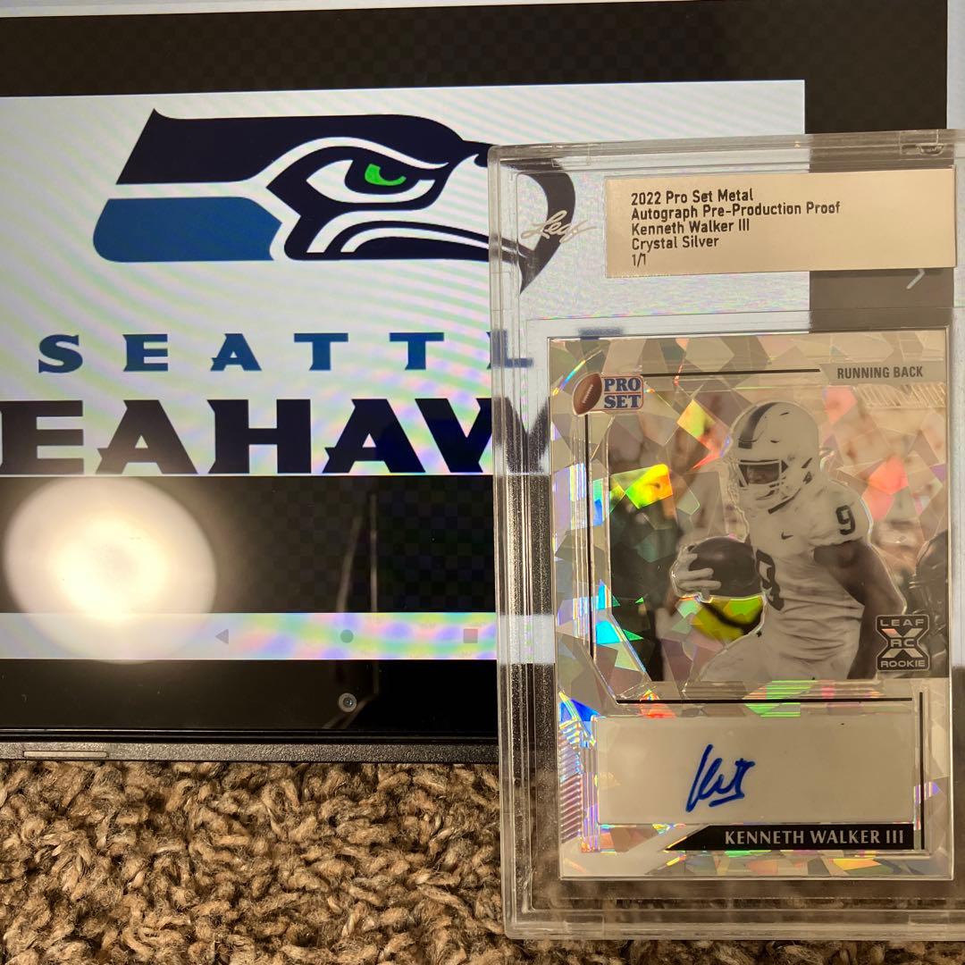 1of1 nfl kenneth walker Ⅲ seahawks auto
