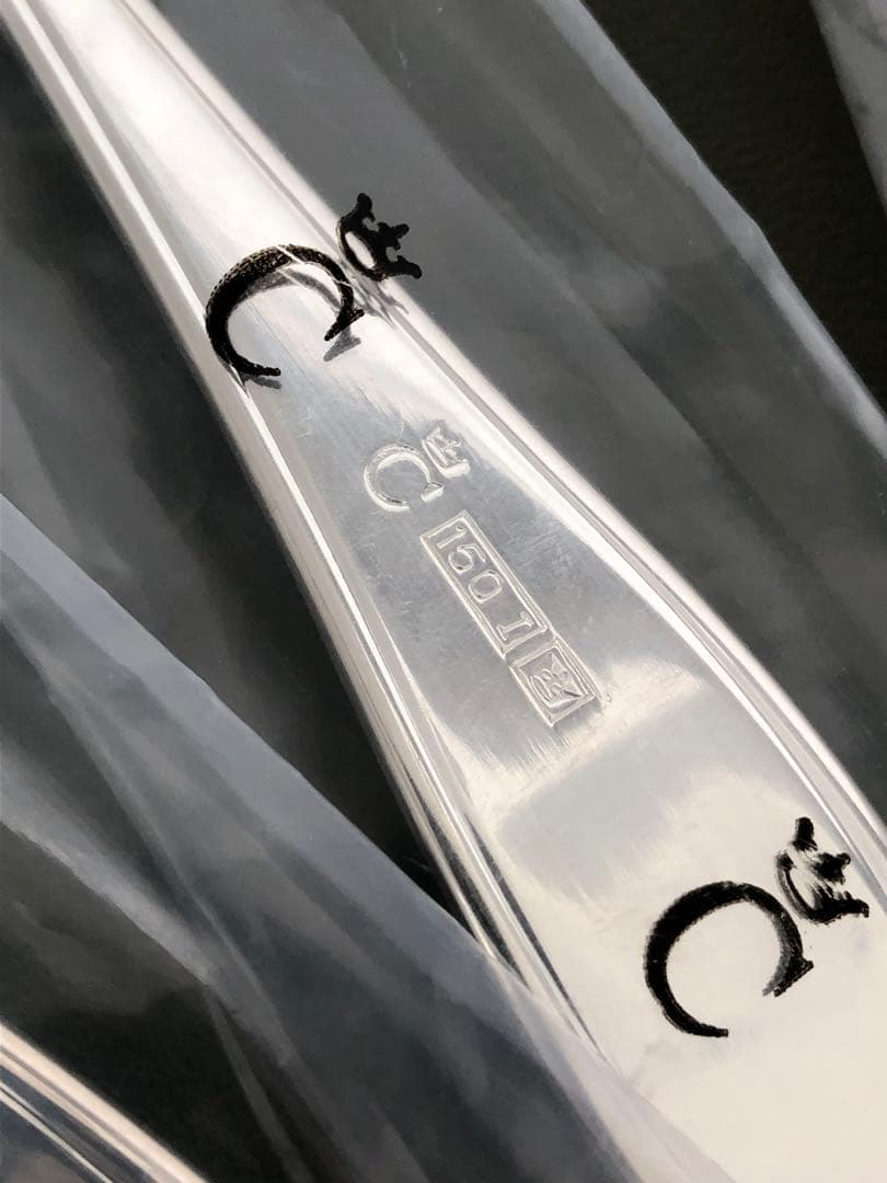 未使用　Versailles カトラリー 14本　シルバープレート　C/王冠刻印