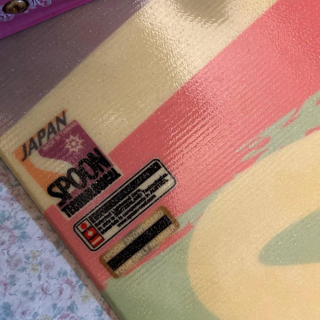 SPOON スノーボードビンディング付き140