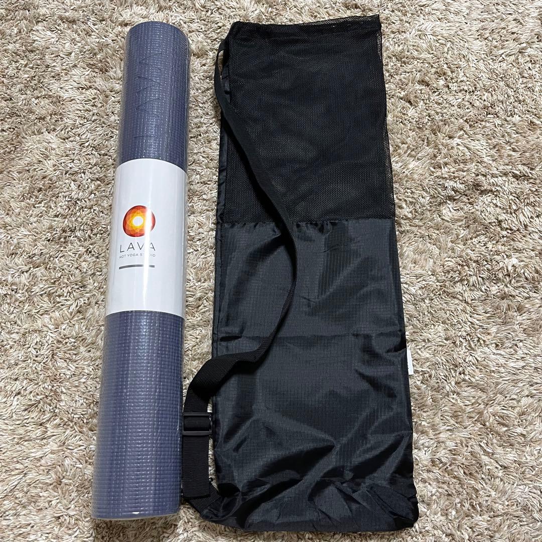 LAVA ヨガマット 収納バッグ付き ミッドナイトブルー