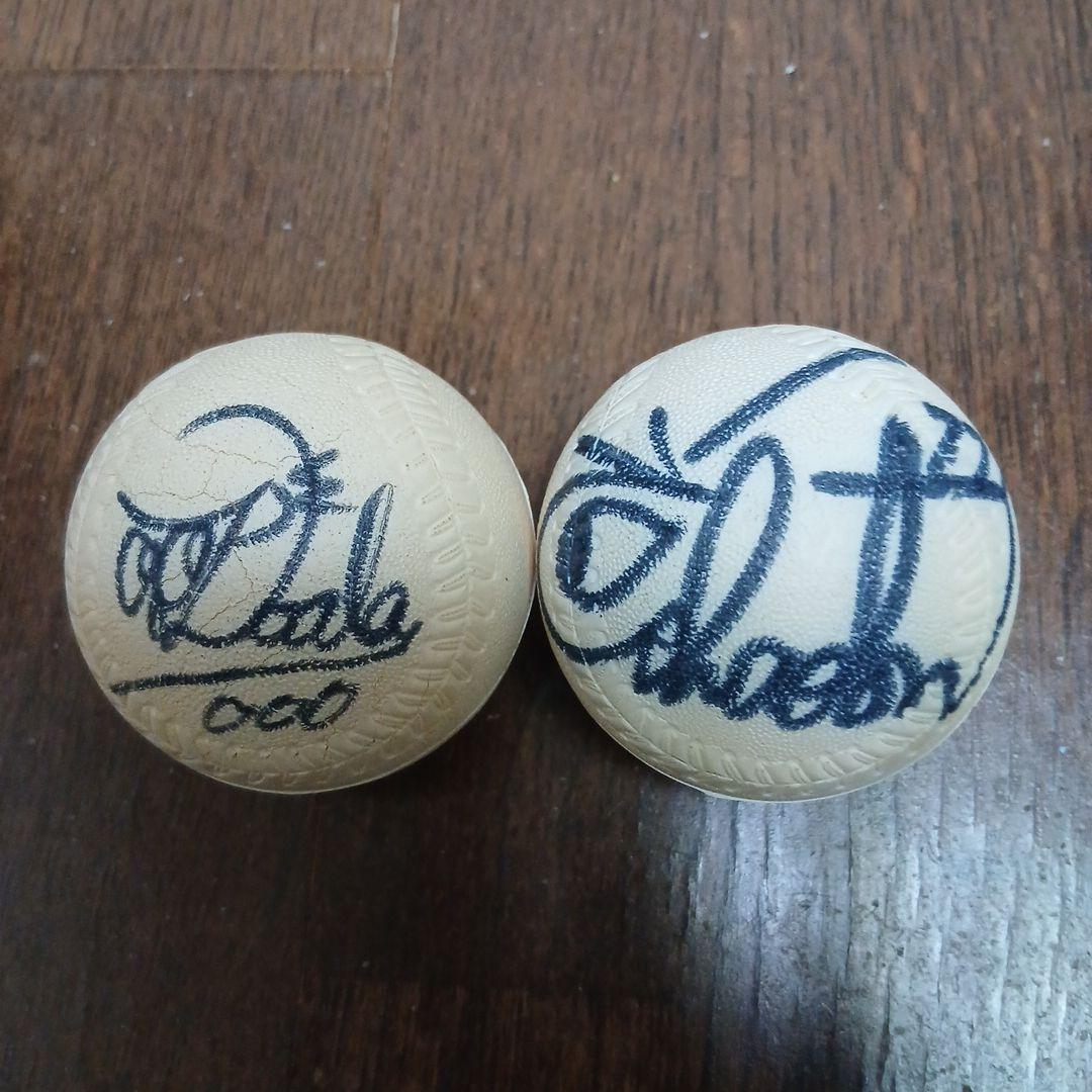 中日ドラゴンズ ドアラ、シャーロン、16森野将彦選手直筆サインボール3点セット