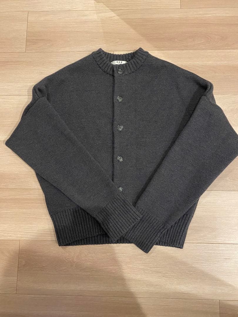 SHE tokyo demi カーディガン チャコールグレー　0サイズ