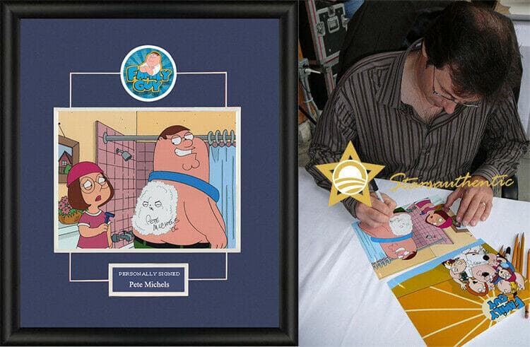 直筆サイン入り写真 ピート・ミシェルズ Family Guy  /鑑定済