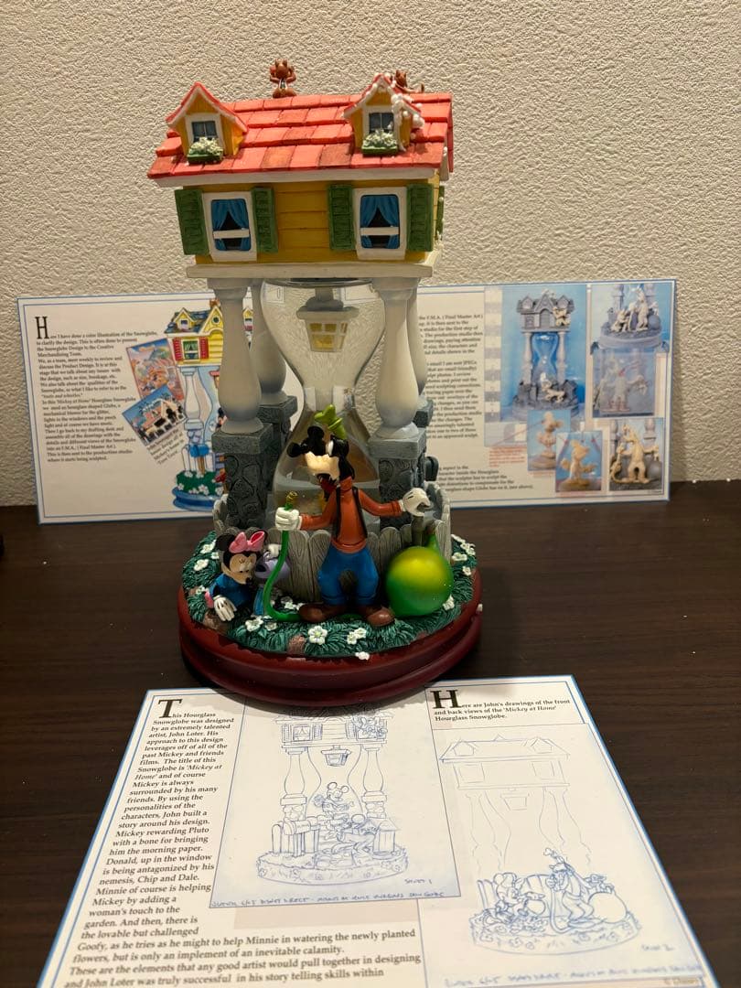パ*ン様 【希少！未使用】オルゴール付き特大スノーグローブ ディズニーコレクショ