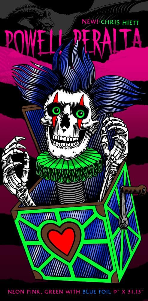 スケートボード Powell Peralta Chris Hiett Skull FLIGHT