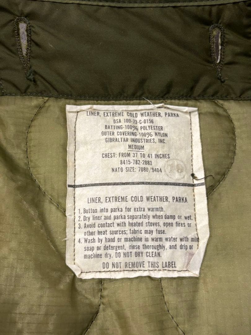 美品　M65 フィッシュテールパーカー　medium regularフルセット