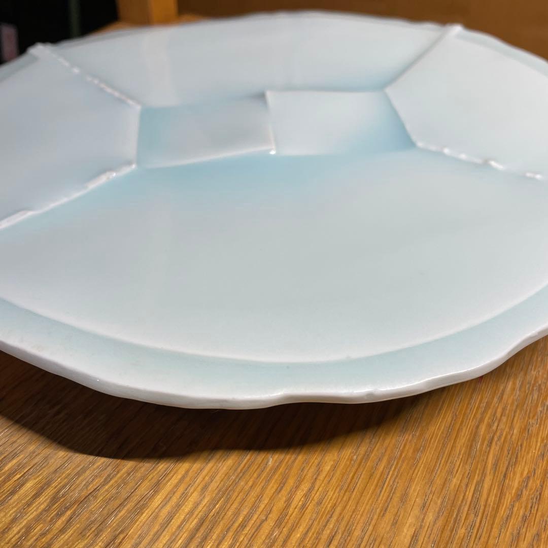 吉川正道　青白磁飾り皿