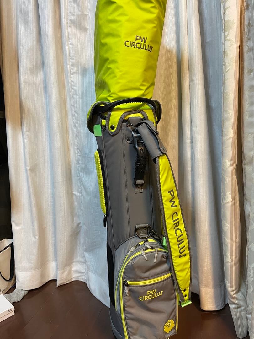 PW CIRCULUJ 「オンワード」キャディバッグ グレー/イエロー