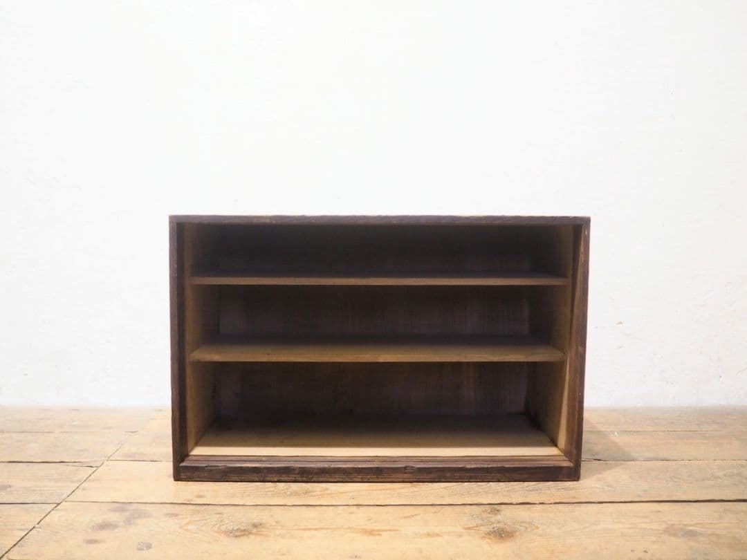 1269 ヴィンテージ　素朴なオープンラック　飾り棚　ケース　古家具　レトロ