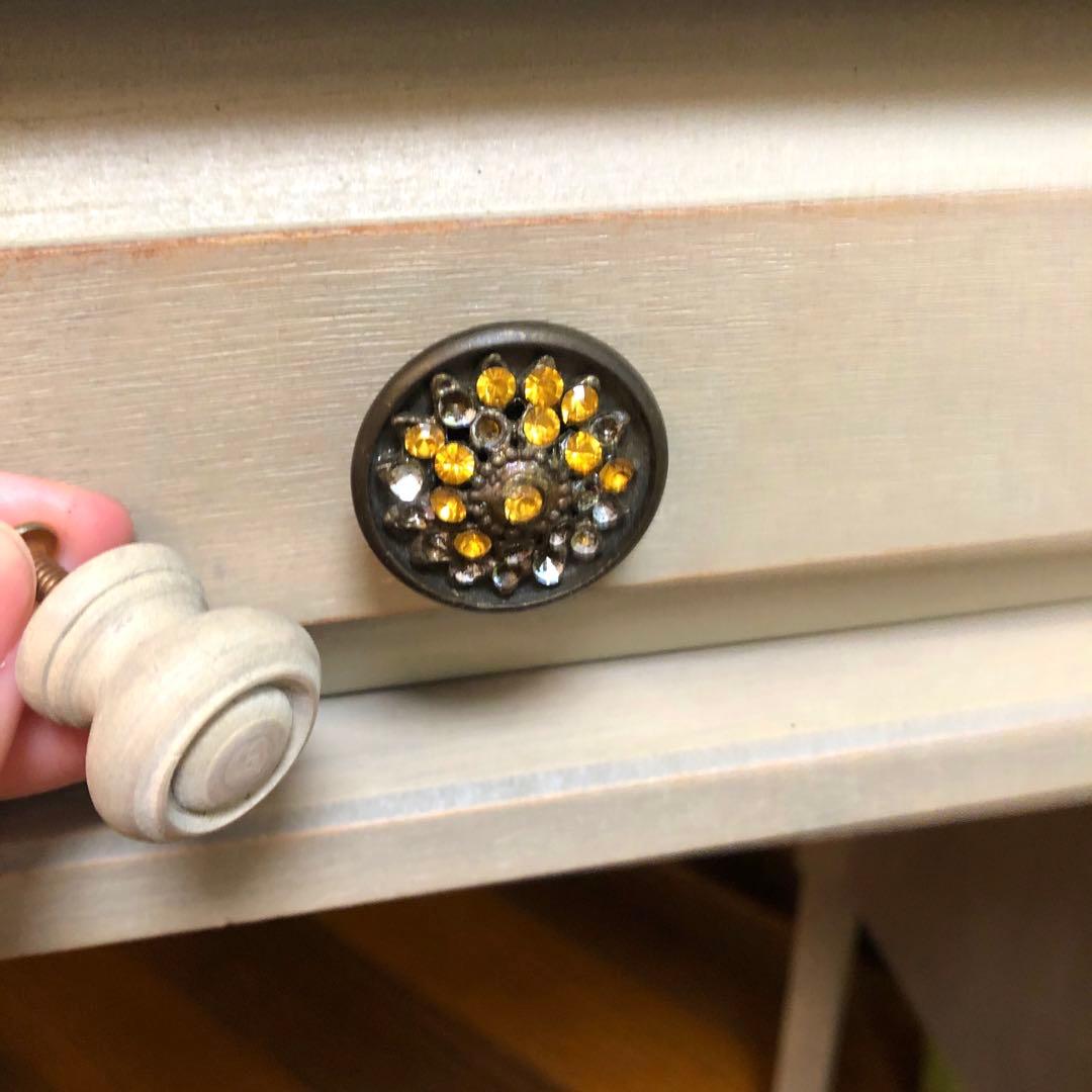 送料込/Francfrancフランフラン/ドレッサー/グレー/直接引取4000円