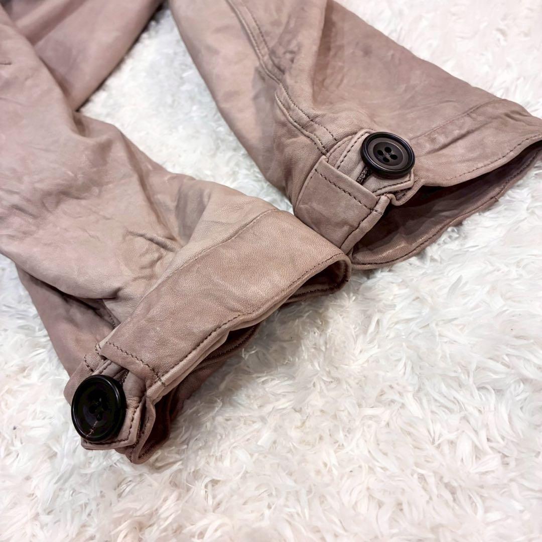 sisii✨2way洗えるレザージャケット　フィッシュテール リアルファー