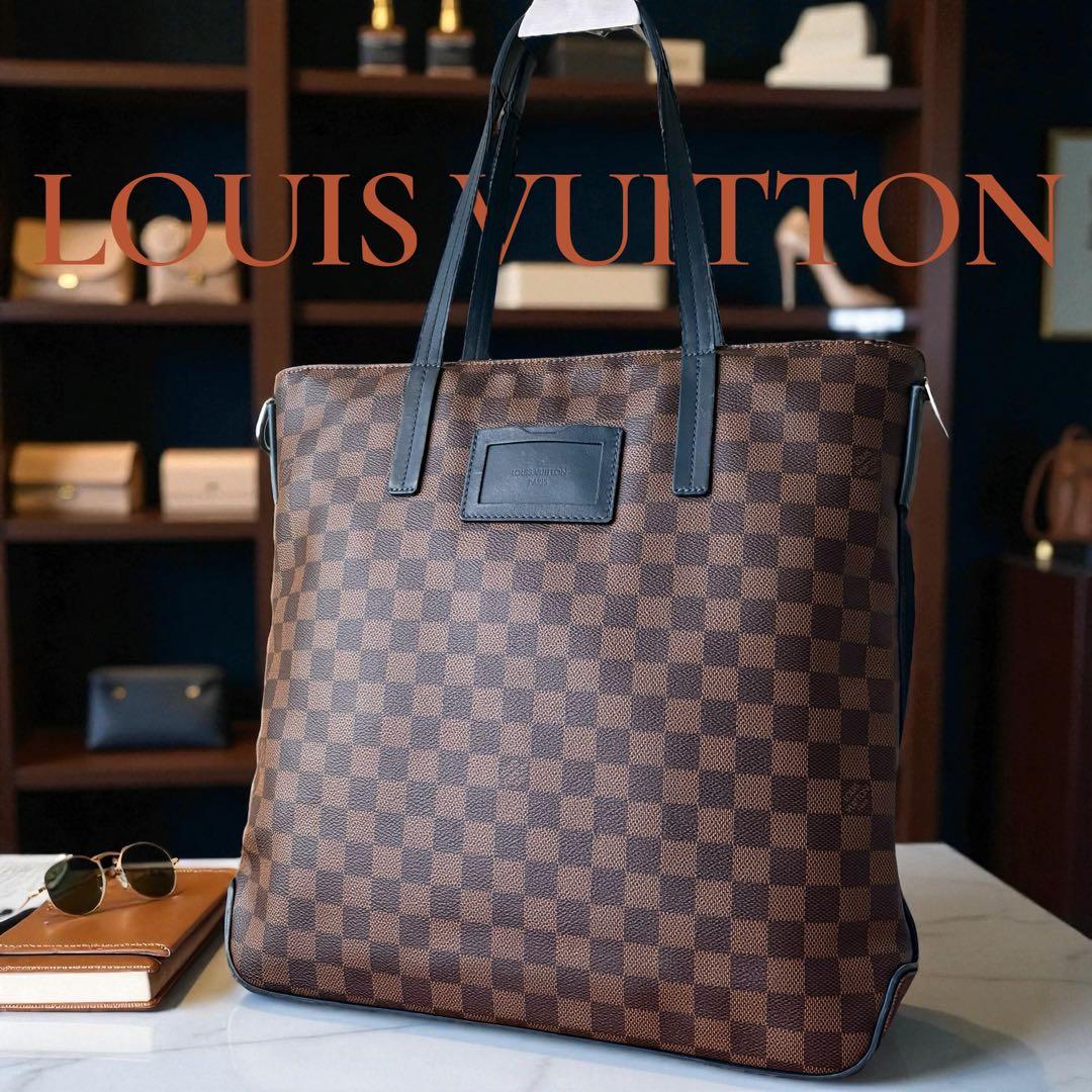 ルイヴィトン ダミエ エベヌ ヘラルド ビジネストート A4可　ブラウン　肩掛け