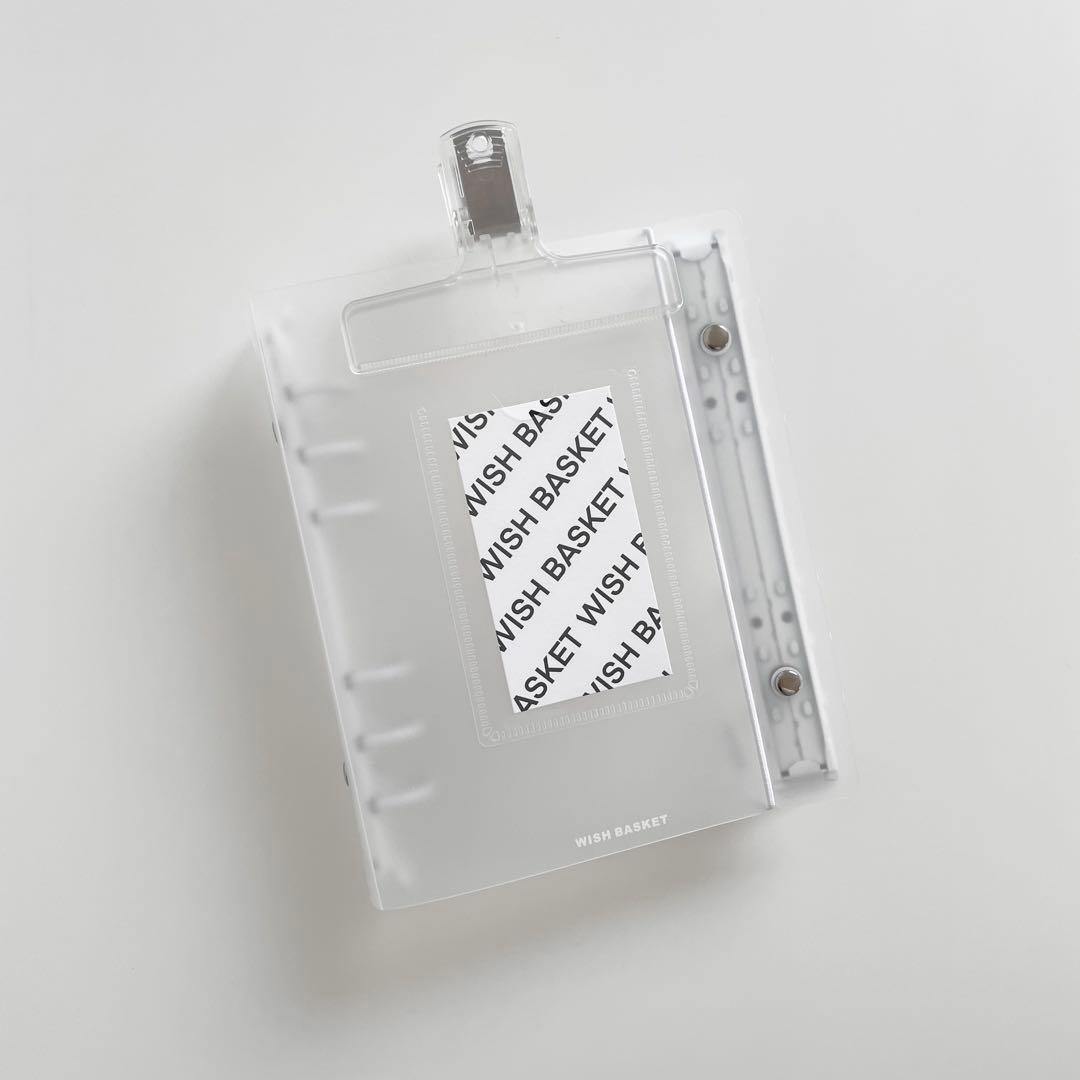 早い者勝ち　韓国　貯金　バインダー　リフィル　ダブルリングバインダー　白　4