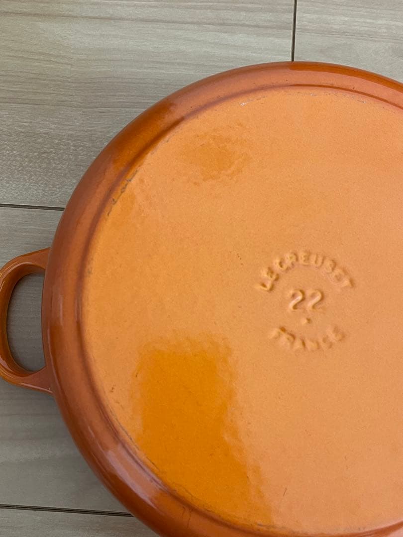 ル・クルーゼ ココット・ロンド 両手鍋 オレンジ 22cm