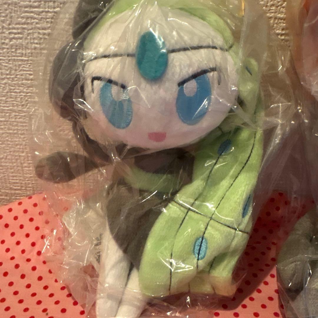 ポケモン　タカラトミー　メロエッタぬいぐるみ2体セット　ステップ、ボイスフォルム