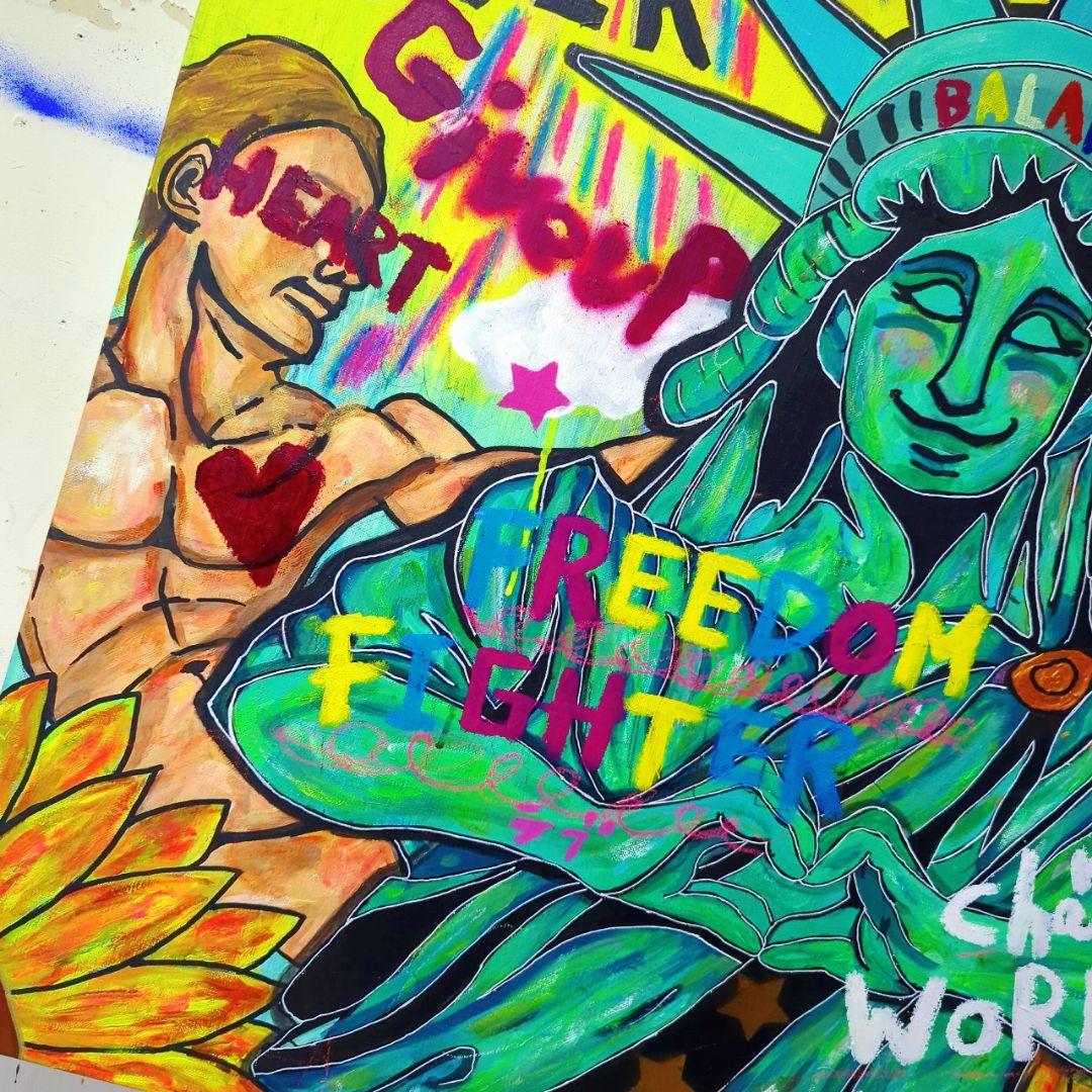 【一点物:原画】LOVE and PEACE《F40号》