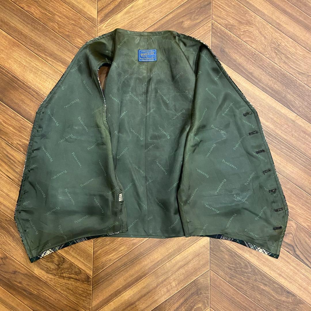 50s PENDLETON ペンドルトン ウール ベスト ワンサイズ