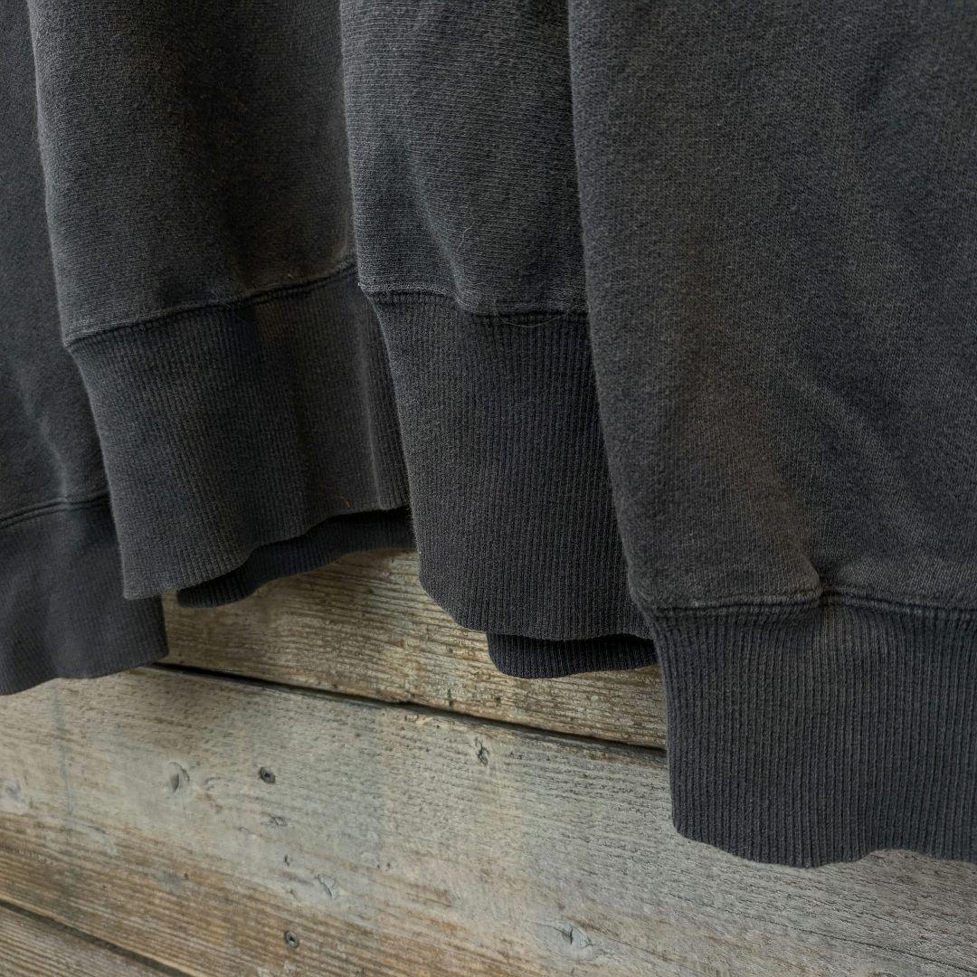 90s　Champion　リバースウィーブ　炭黒　刺繍　ヘビーウェイト　フェード