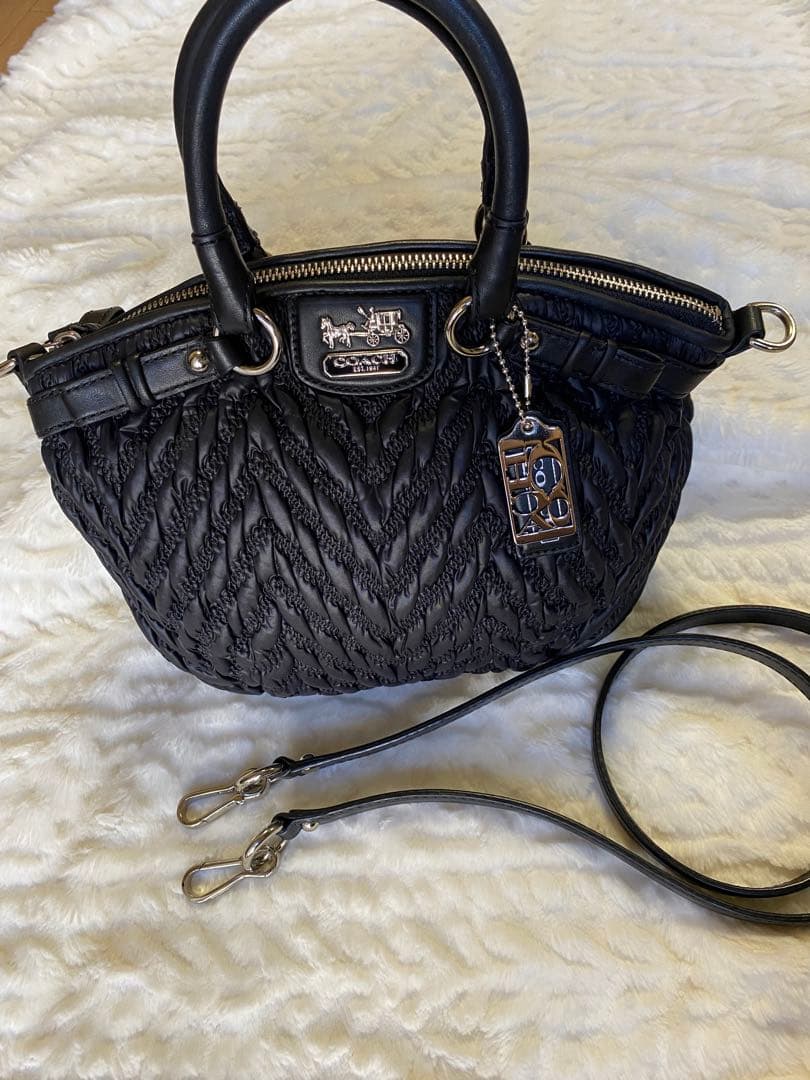 COACH マディソンギャザード2wayバッグ