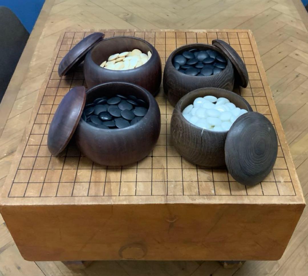 碁盤　碁石2組　セット