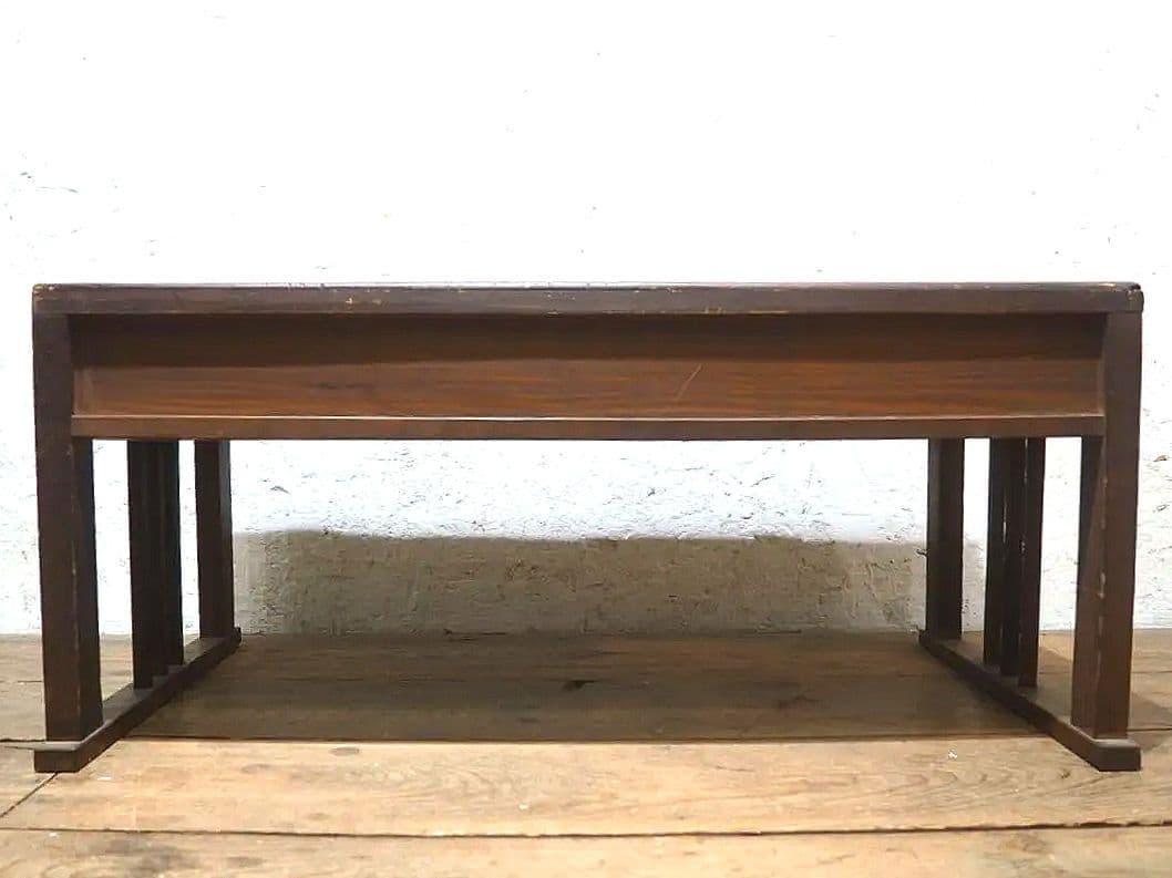 1408 レトロな杉の文机　ローテーブル　陳列台　展示台　古家具　アンティーク