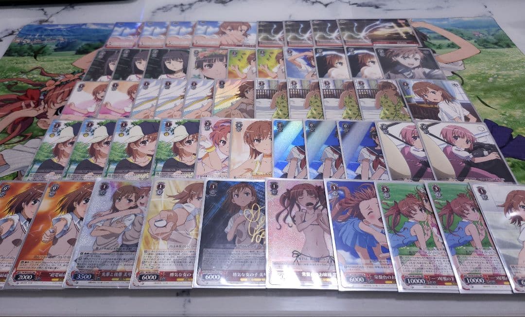 ヴァイスシュヴァルツ とある科学の超電磁砲 デッキ スリーブ 御坂美琴 サイン