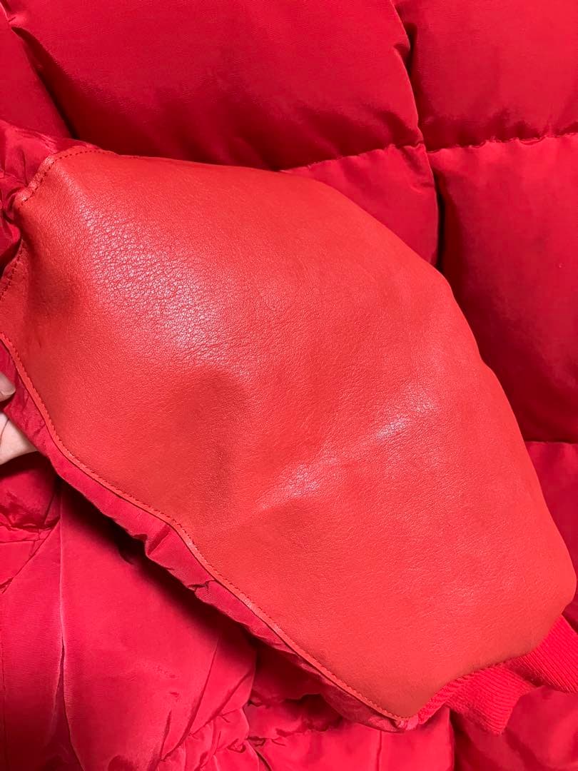 70s エディーバウアー ダウンジャケット　カラコラム　赤