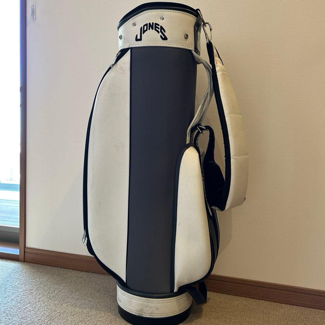 JONES キャディバッグ ホワイト・グレー