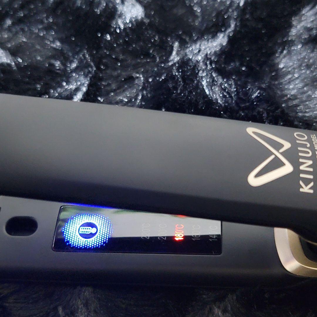 絹女 KINUJO ストレートヘアアイロンブラック DS100 海外対応