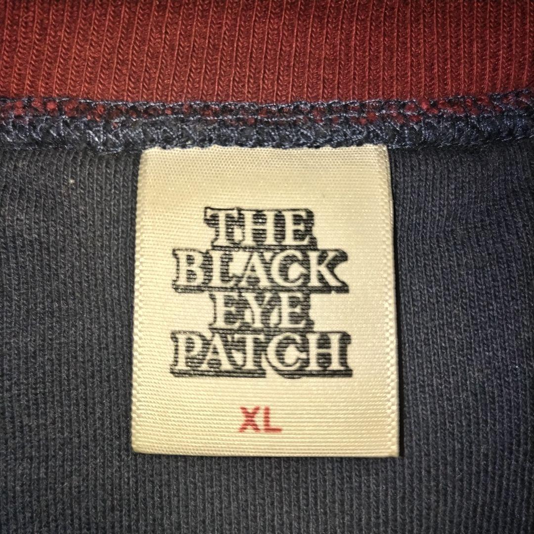 o94【希少XL】ブラックアイパッチ♤刺繍スウェット　人気取扱注意　ビックロゴ