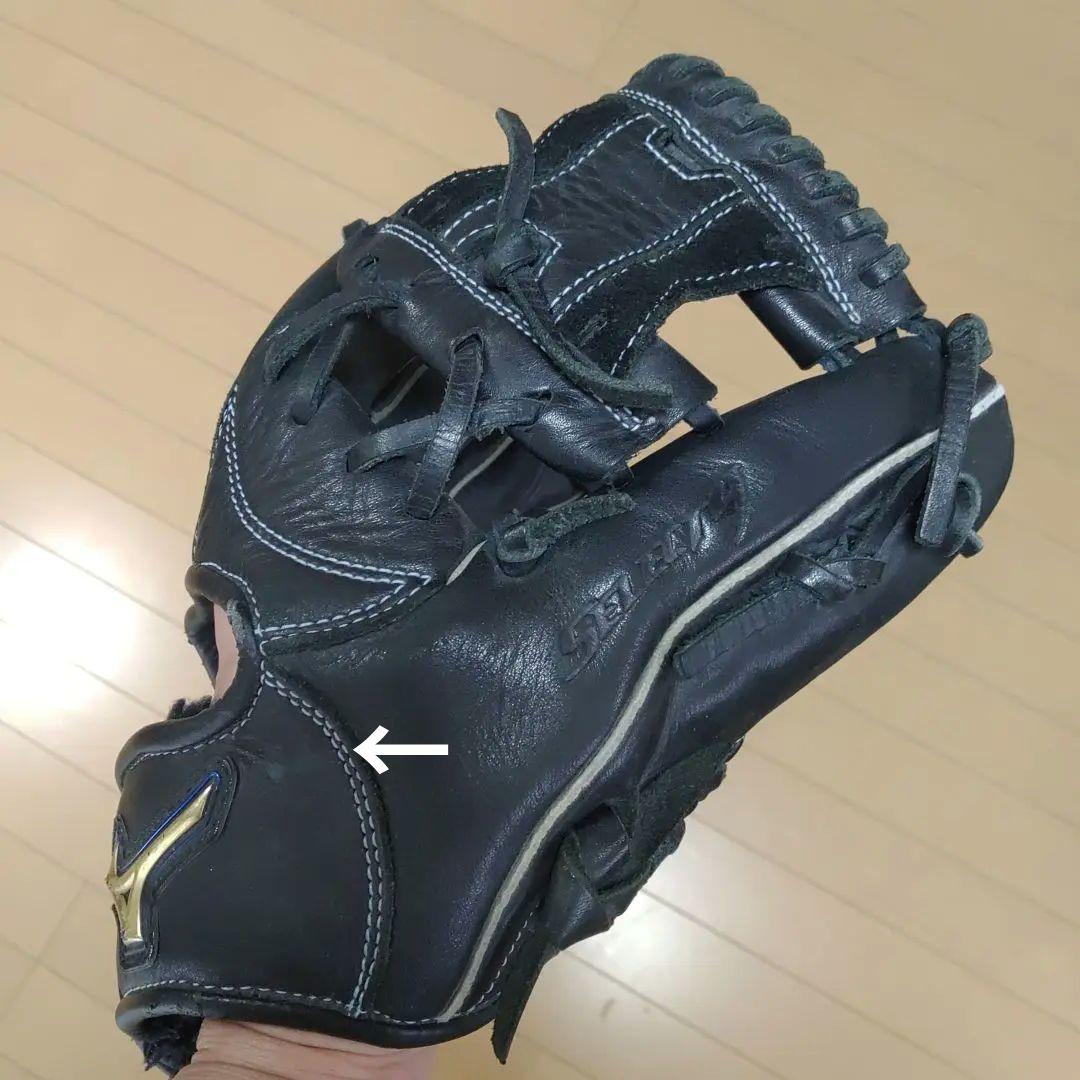 美品 ミズノ グローブ セレクト9 軟式少年野球 子ども 小学生 右きき用