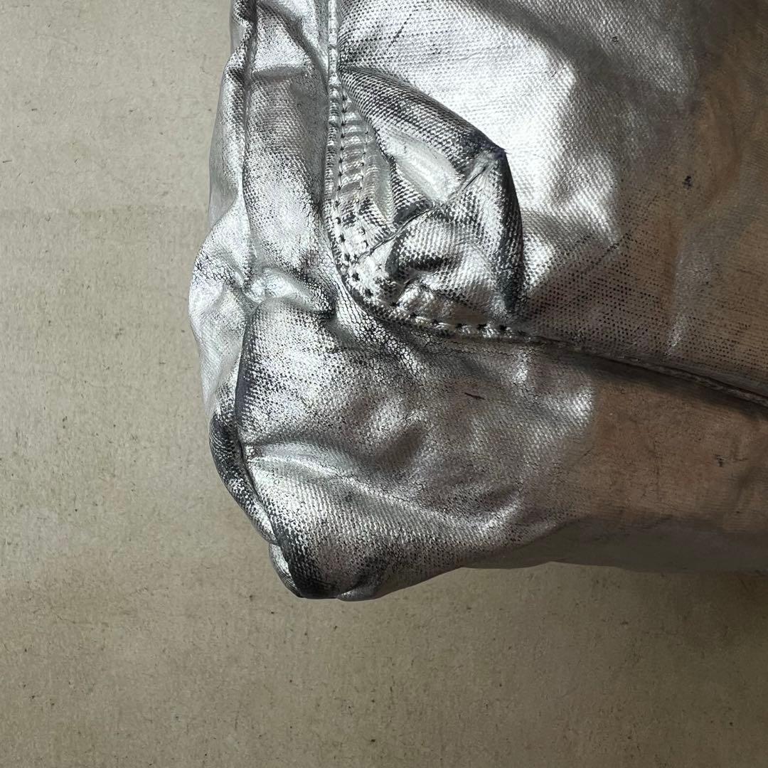 【PORTER×プティローブノアー】シルバー　箔　ヘルメットバッグ　ポーター