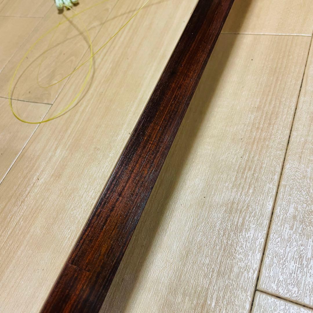 三味線　紫檀　バチ　鼈甲　ハードケース付　現状品